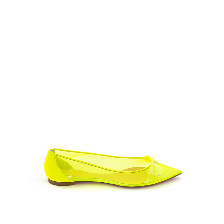 Christian Louboutin Radiant Yellow Mesh Flats