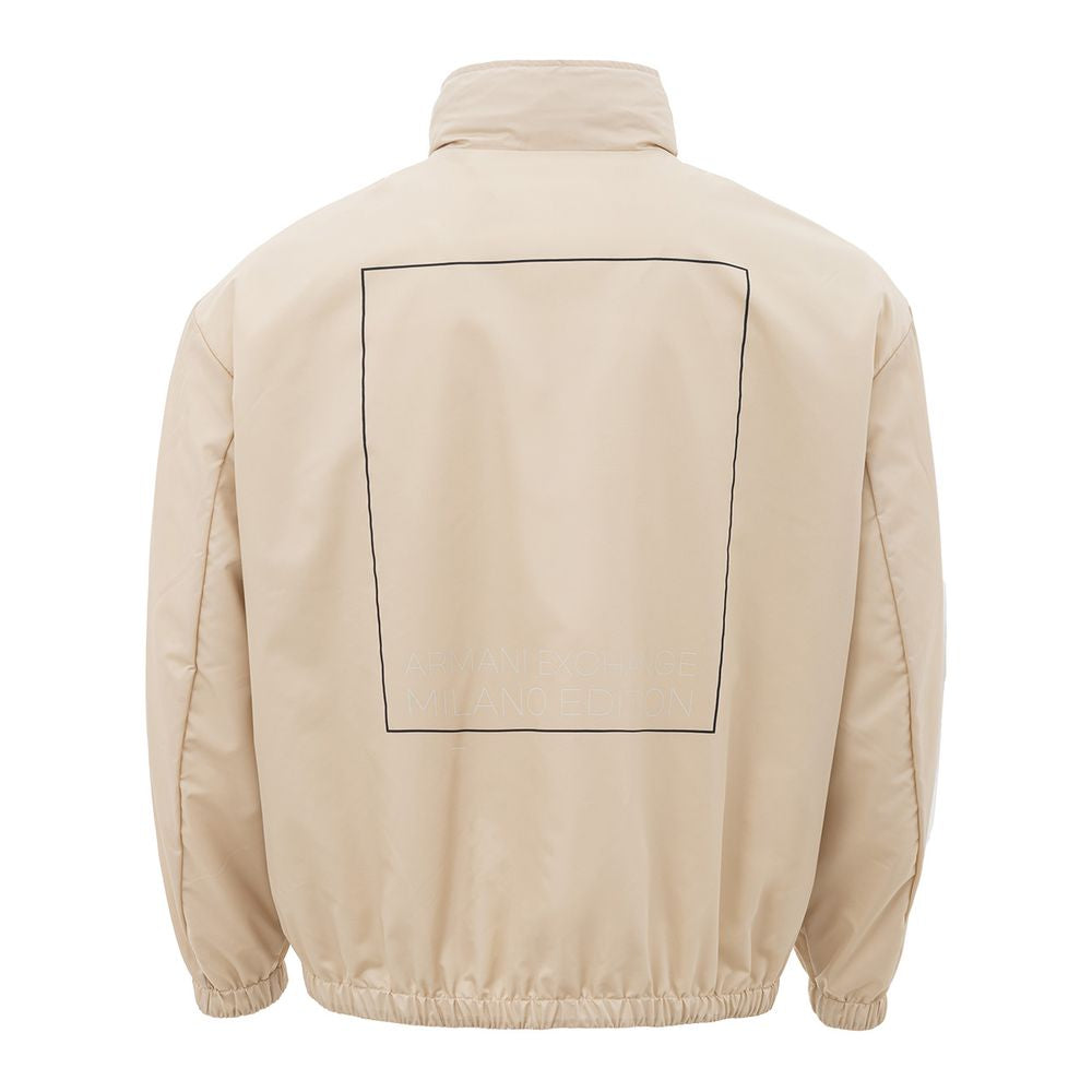 Armani Exchange Beige Polyamide Essential Jacket