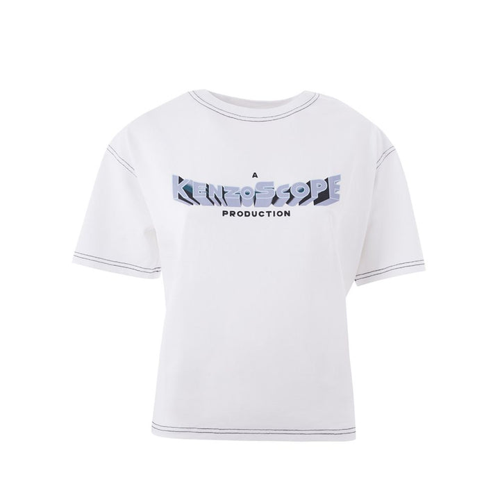 Kenzo Elegant White Cotton Top for Sophisticated Women