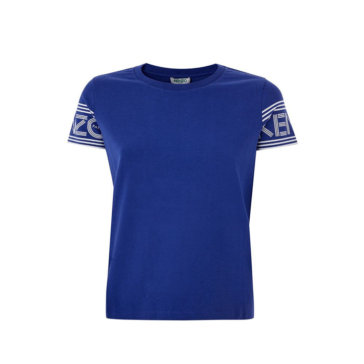 Kenzo Chic Blue Cotton Tee for Everyday Elegance