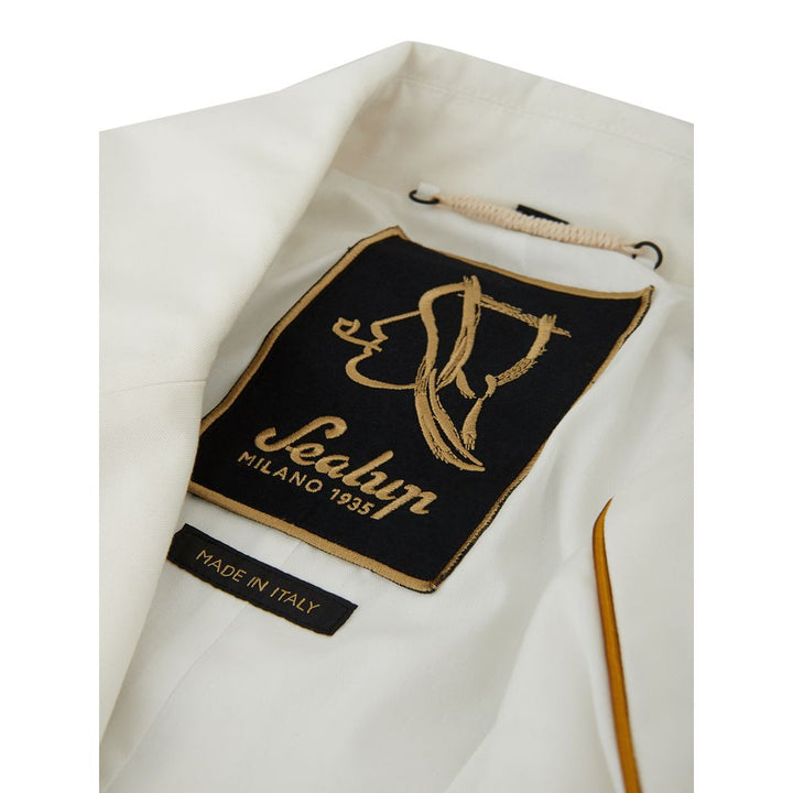 Sealup Elegant White Polyamide Jacket for Men