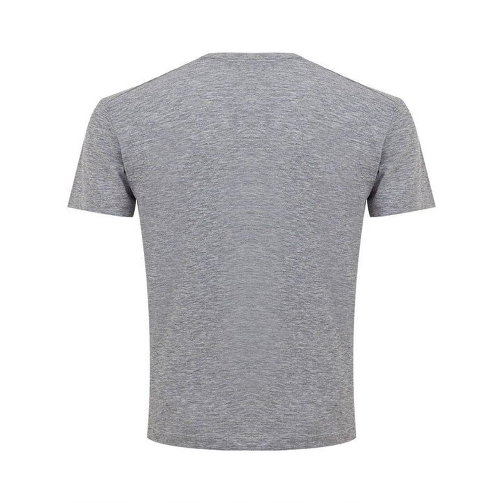 Sleek Gray Cotton Tee for Stylish Men