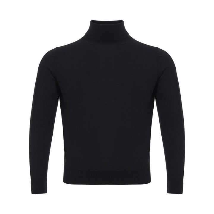 Colombo Elegant Black Cashmere Sweater for Men