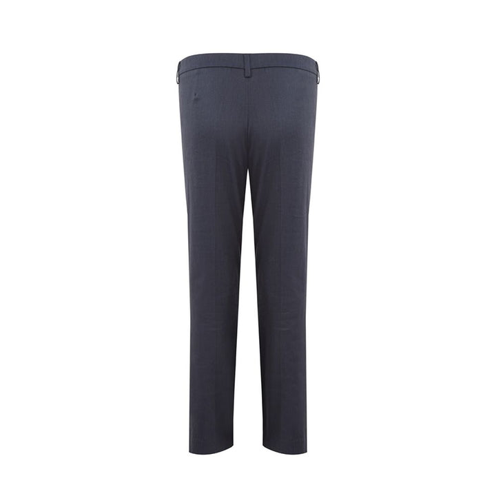 Lardini Elegant Blue Linen Tailored Trousers