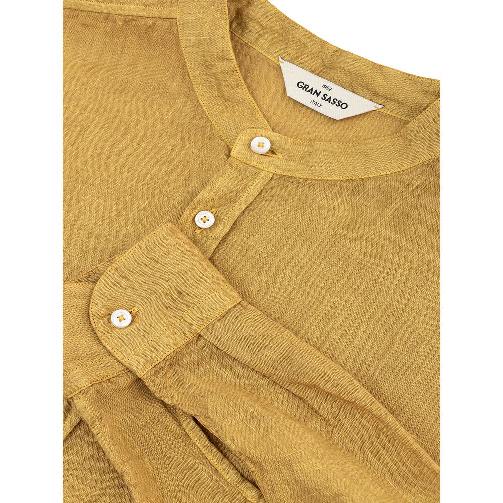 Gran Sasso Golden Linen Luxury Shirt