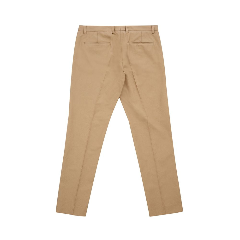 Lardini Chic Brown Cotton Pants for Sophisticated Style