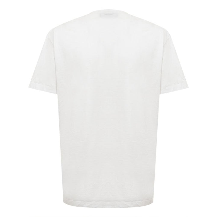 Chic White Cotton Staple Tee