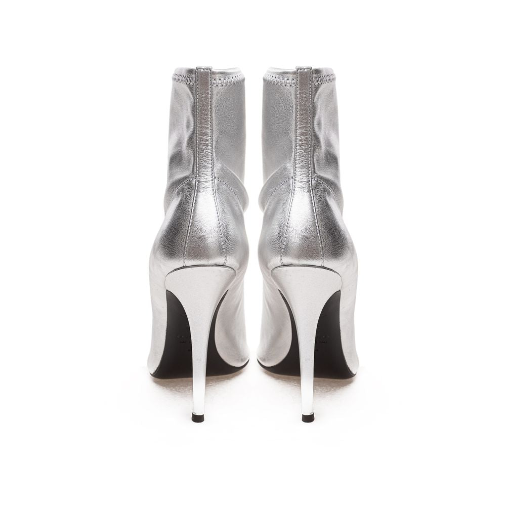 Giuseppe Zanotti Silver Leather Boot