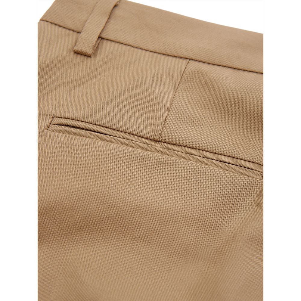 Lardini Chic Brown Cotton Pants for Sophisticated Style