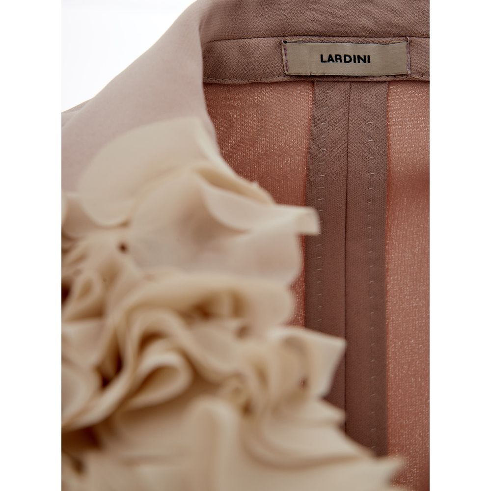 Lardini Chic Gray Polyester Jacket for Elegant Evenings