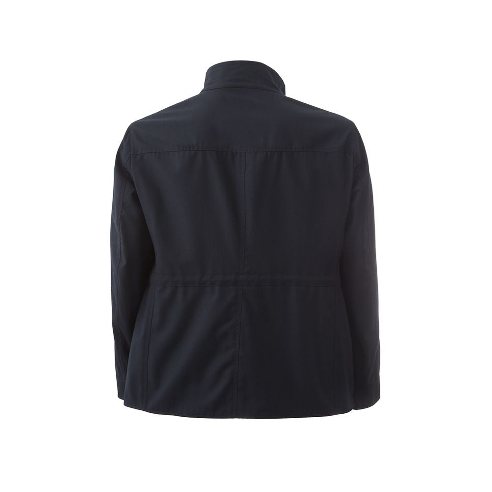 Lardini Elegant Blue Italian Wool Jacket