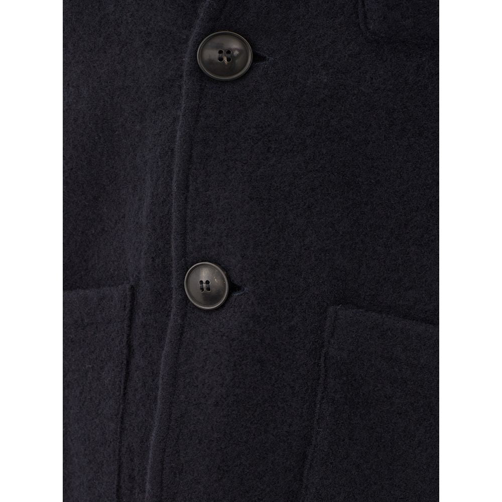 Kangra Elegant Wool Blue Jacket for The Modern Man