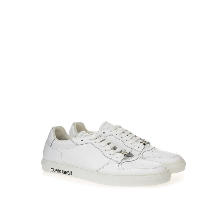 Roberto Cavalli Elegance Meets Comfort White Sneakers