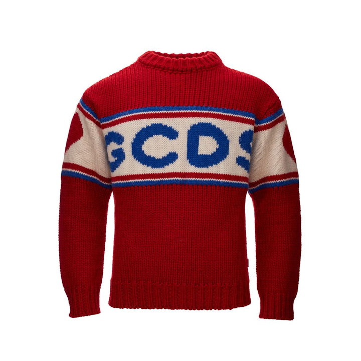 Gcds Elegant Red Wool Sweater for Men