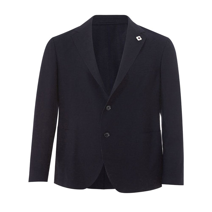 Lardini Elegant Blue Cotton Jacket