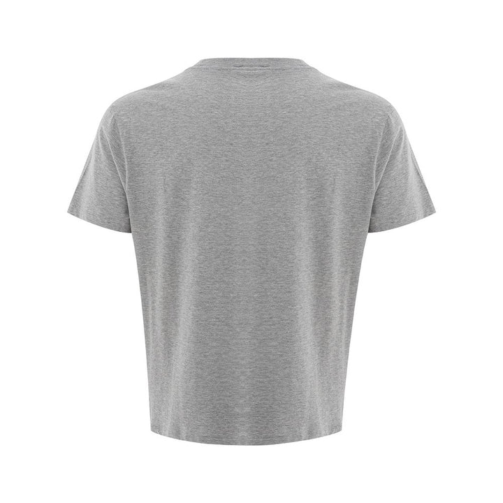 Versace Elegant Gray Cotton Tee for Men