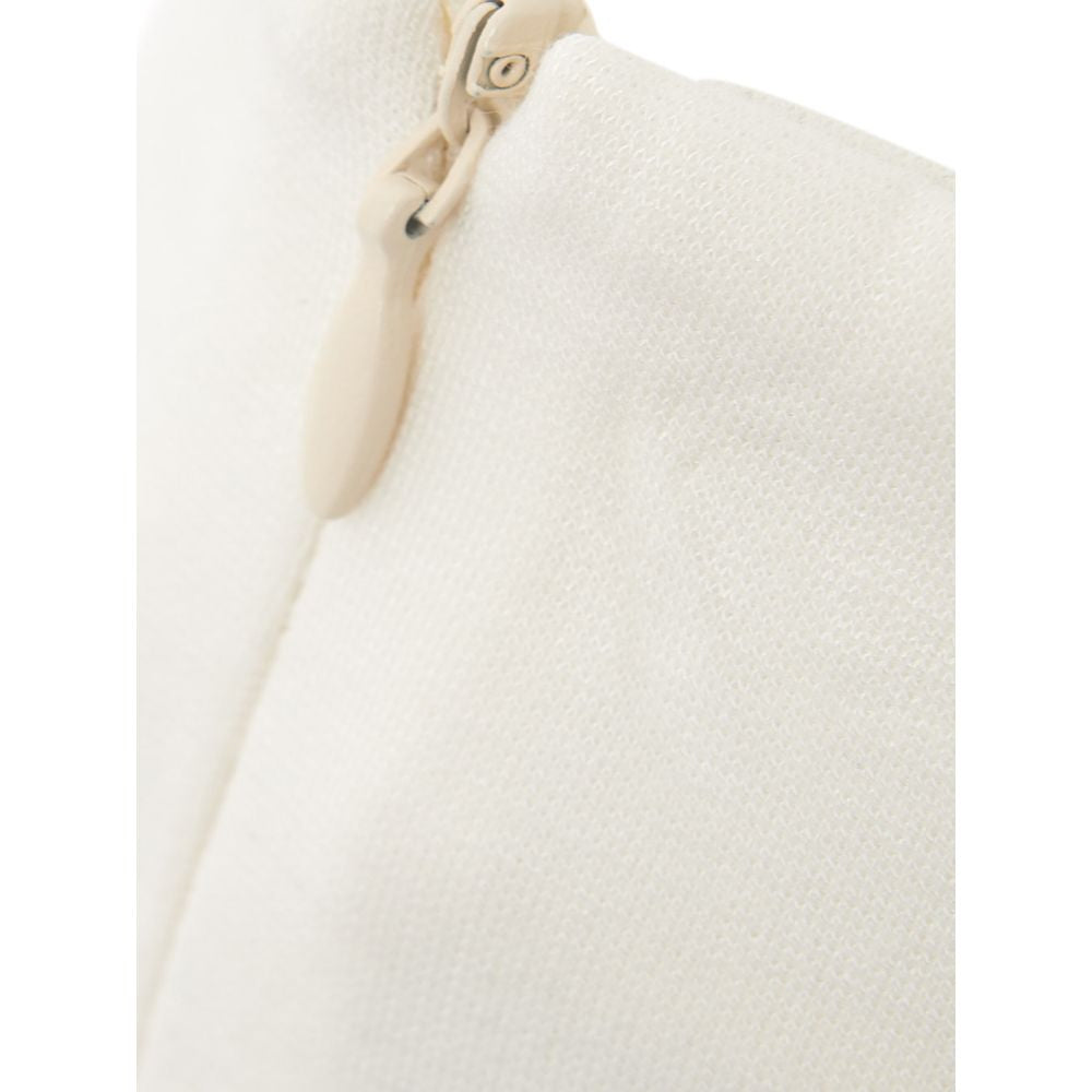 Lardini Elegant White Viscose Skirt for Sophisticated Style