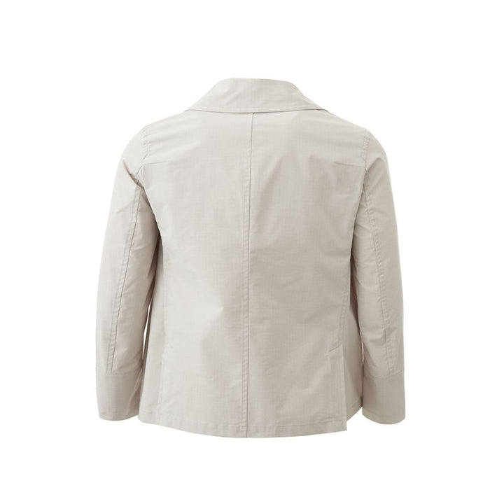 Sealup Elegant White Polyester Sealup Jacket