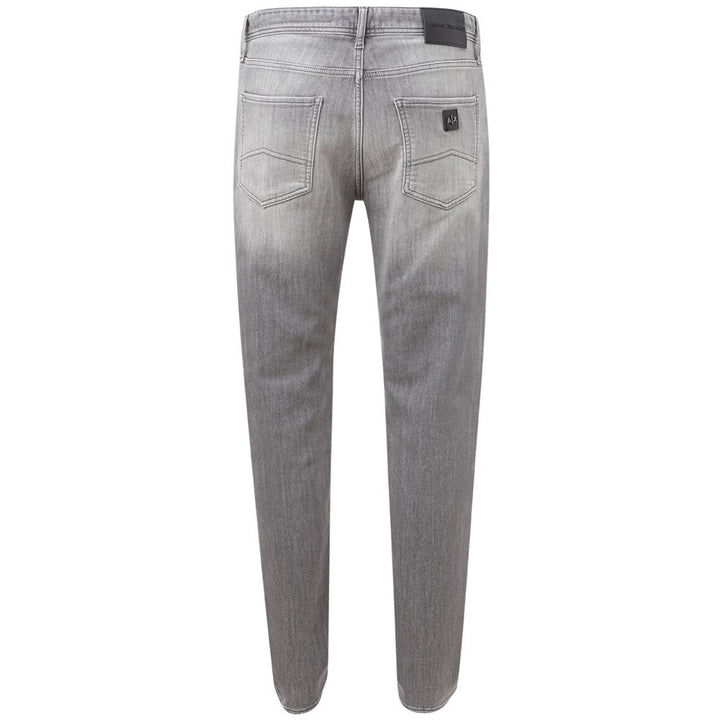 Sleek Gray Cotton Denim Essentials