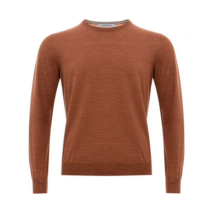 Elegant Woolen Brown Sweater for Men