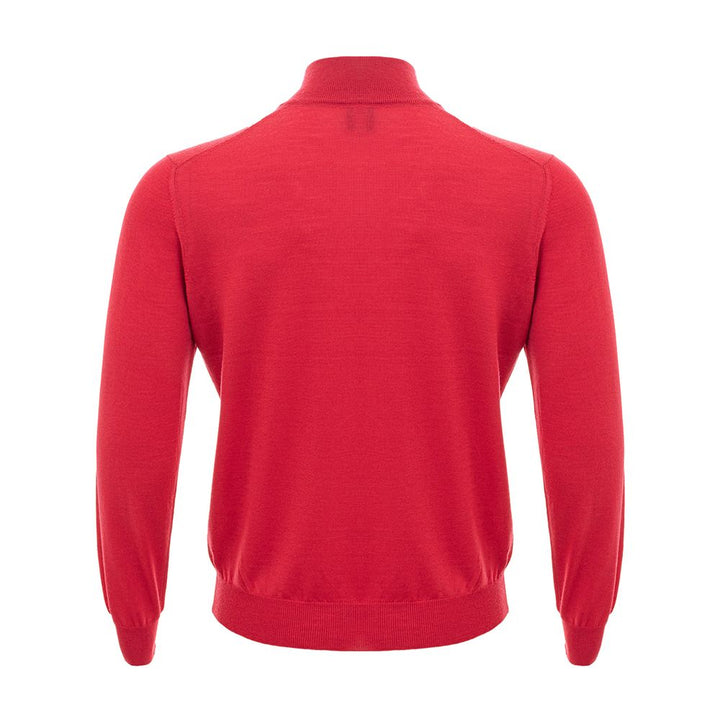 Gran Sasso Elegant Wool T-Shirt in Rich Red