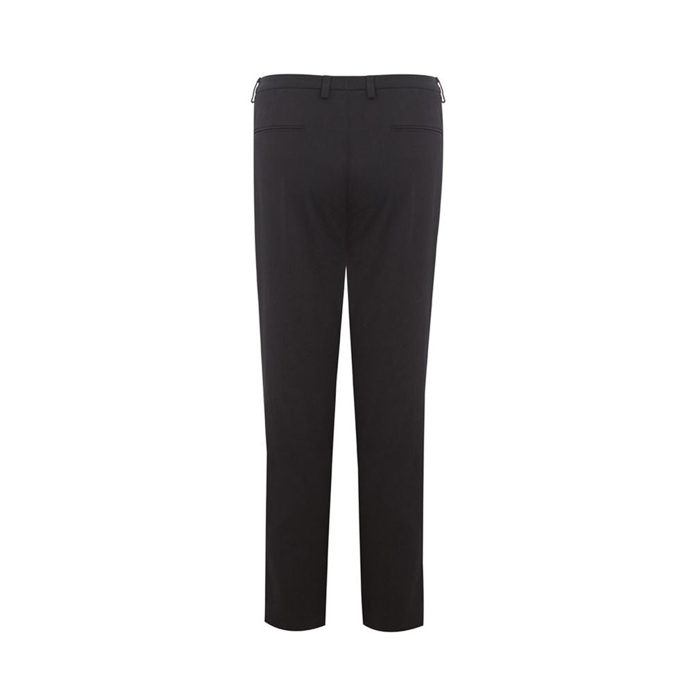 Lardini Elegant Black Cotton Trousers for Women