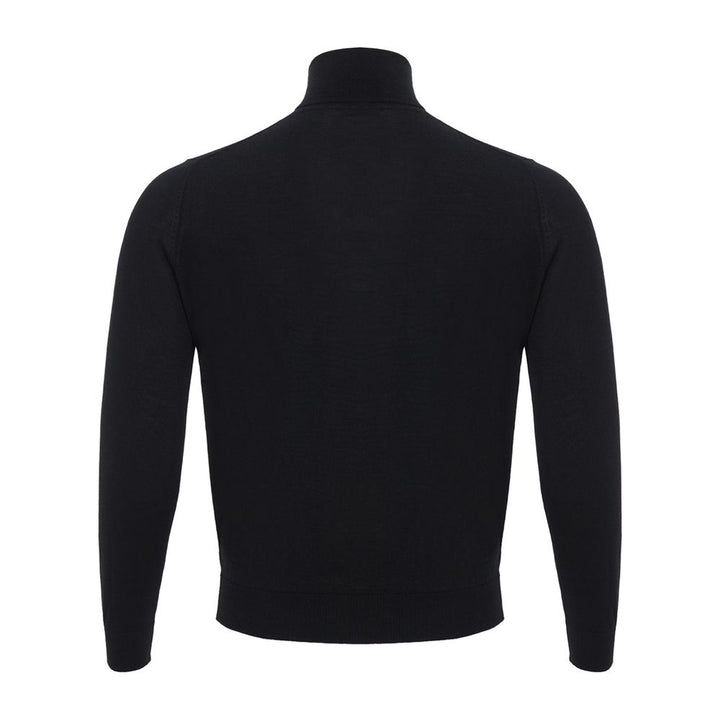 Colombo Elegant Black Cashmere Sweater for Men