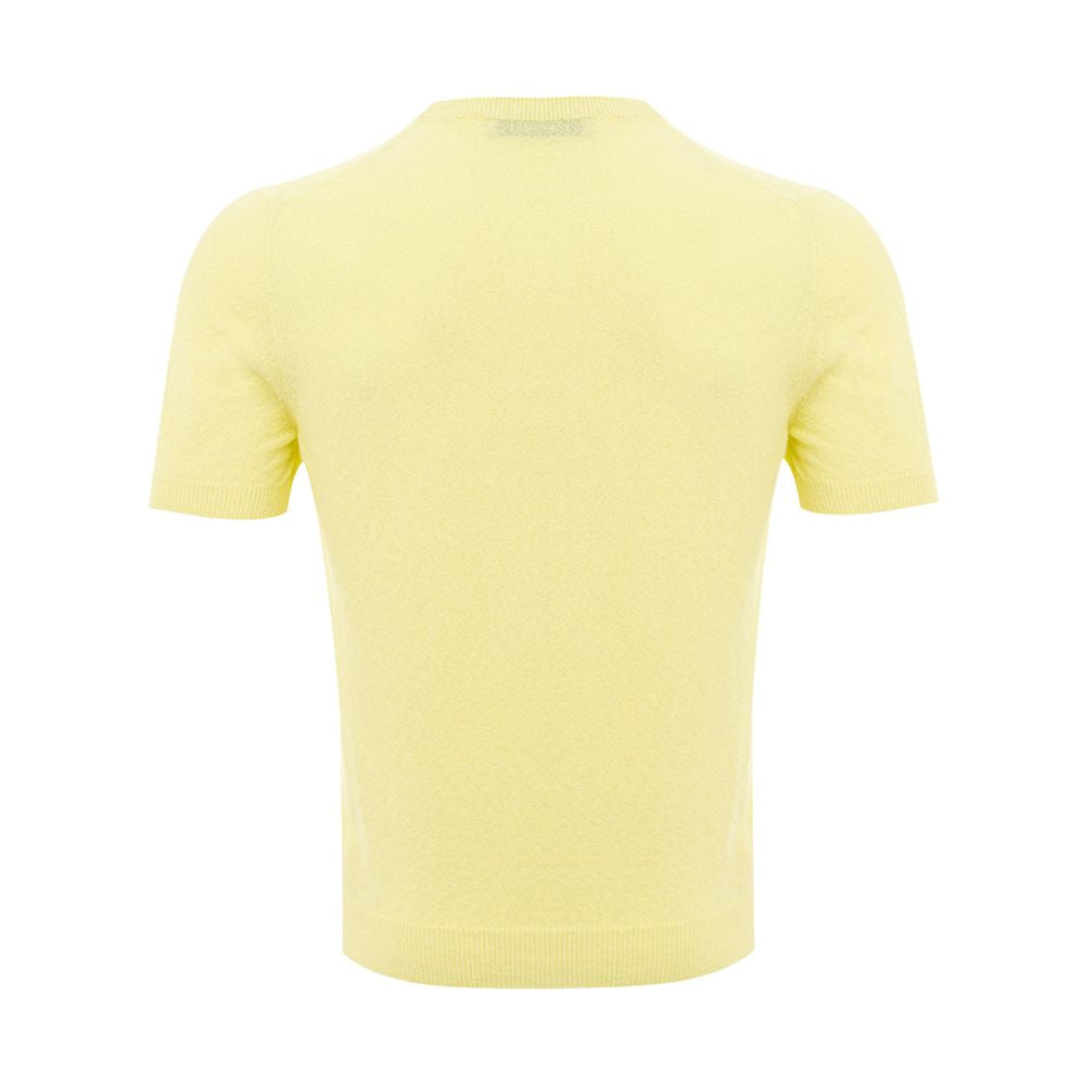 Gran Sasso Elegant Cotton Yellow Tee for Men