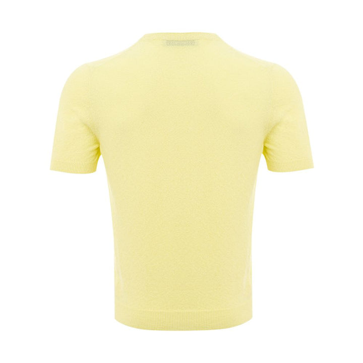 Gran Sasso Elegant Cotton Yellow Tee for Men