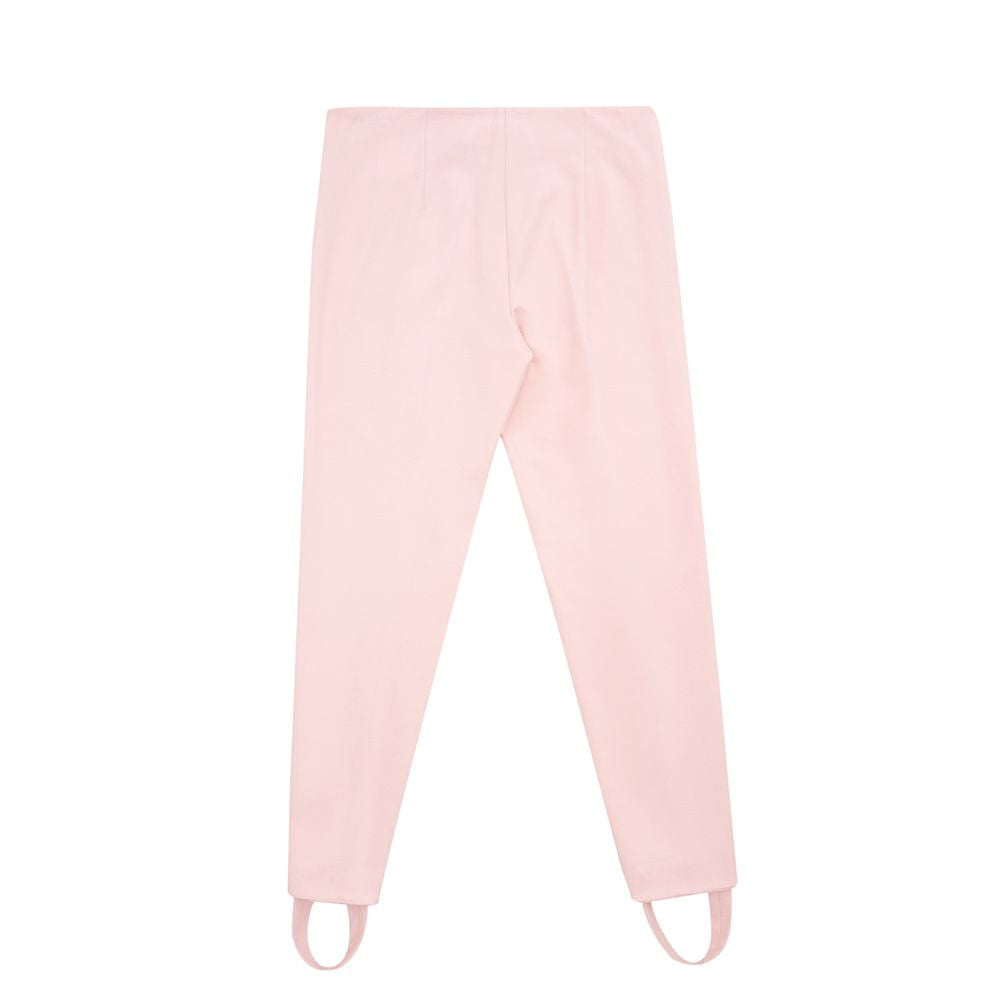 Lardini Chic Pink Viscose Pants for Elegant Evenings