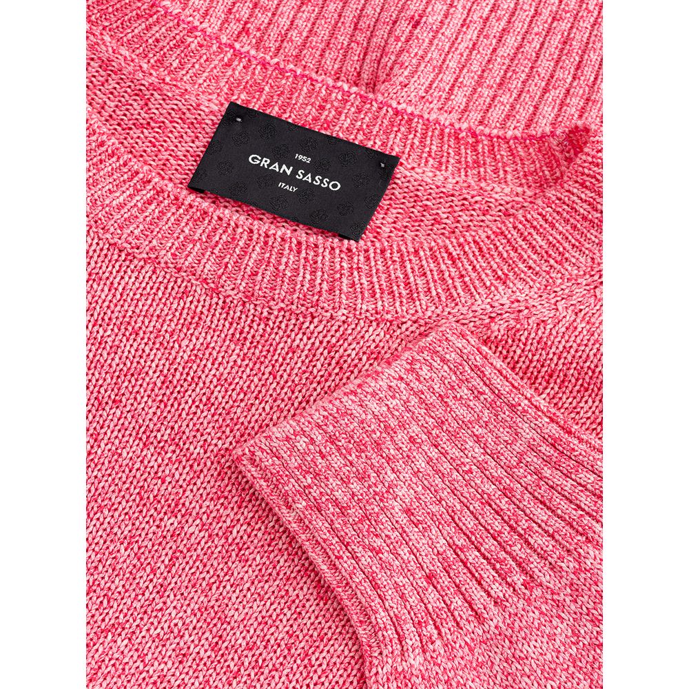 Gran Sasso Elegant Pink Cotton Sweater for Men