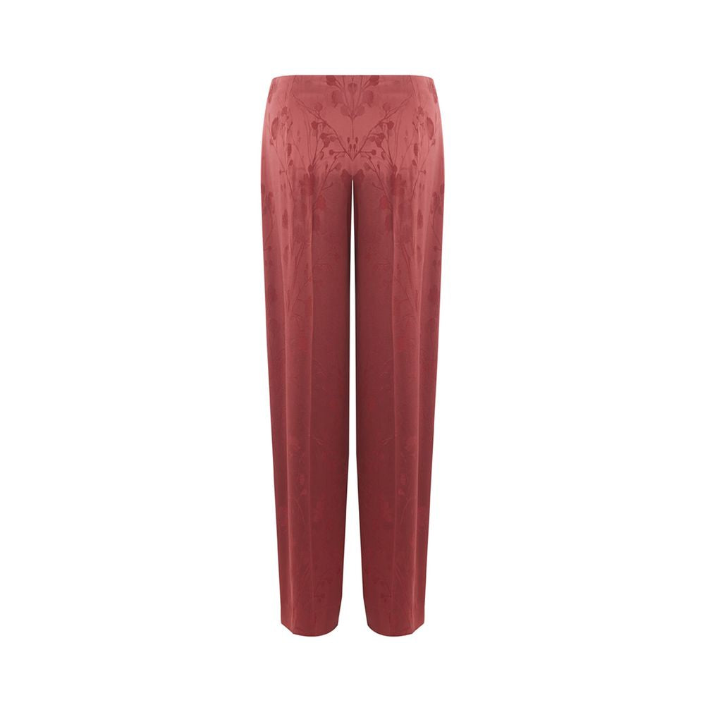 Lardini Elegant Red Tailored Acetate Pants