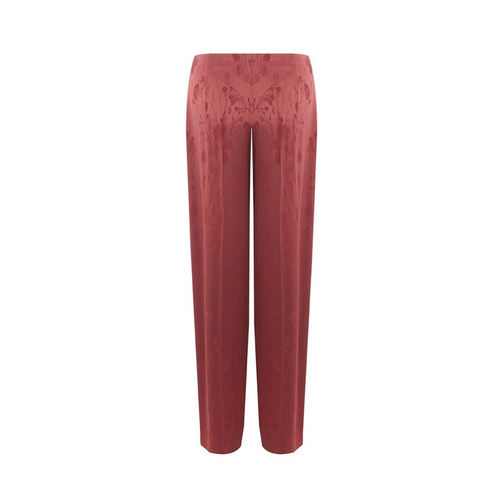 Lardini Elegant Red Tailored Acetate Pants