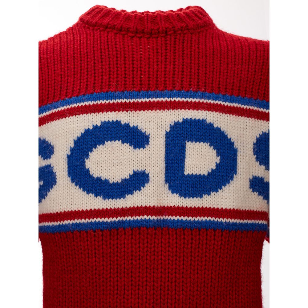 Gcds Elegant Red Wool Sweater for Men