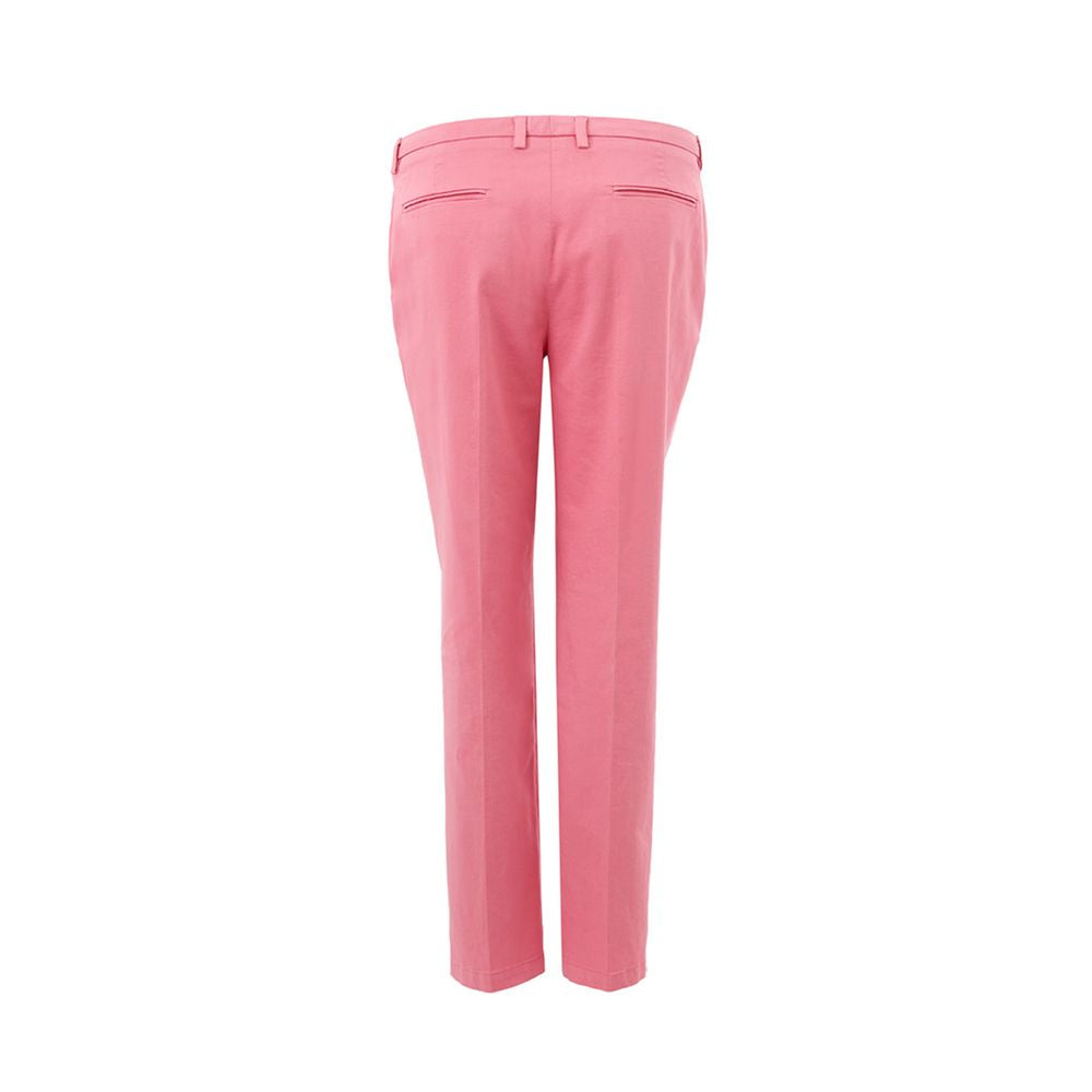 Lardini Elegant Pink Cotton Trousers for Women