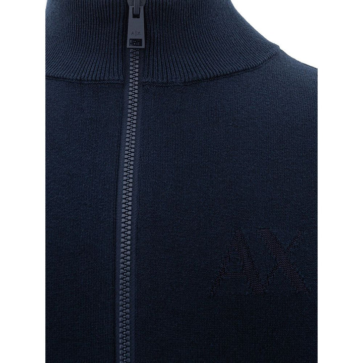 Armani Exchange Elegant Blue Cotton Sweater for Men