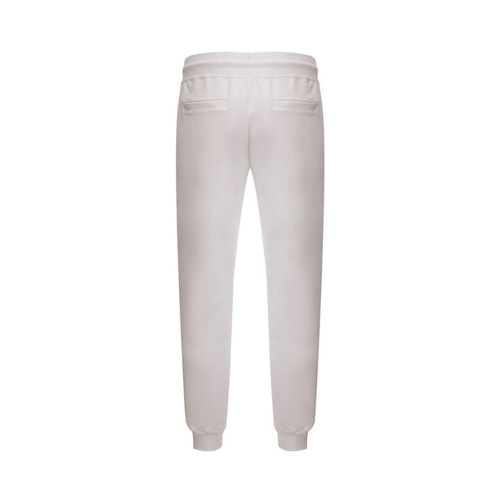 Gcds Elevated White Cotton Jeans For Men