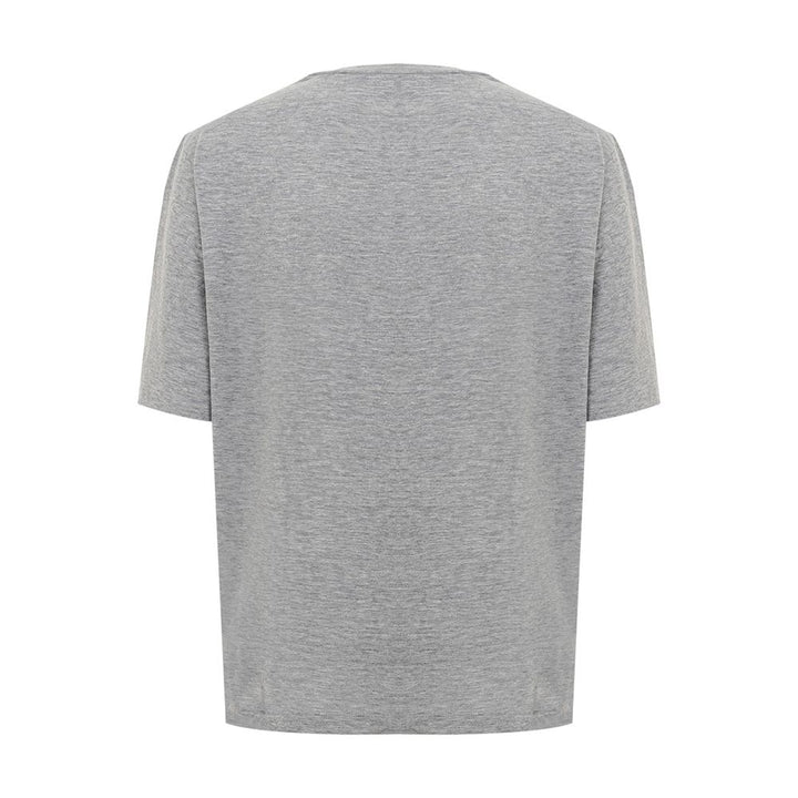 Elegant Gray Cotton Top for Women