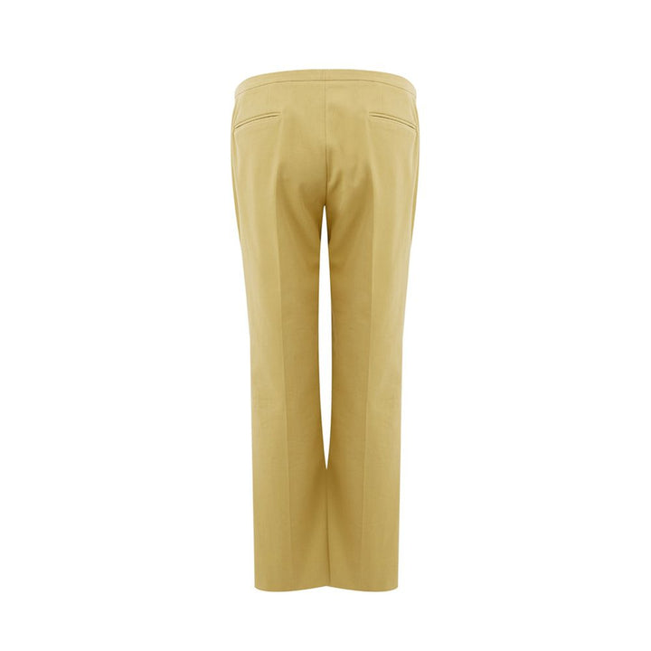 Lardini Elegant Golden Cotton Trousers