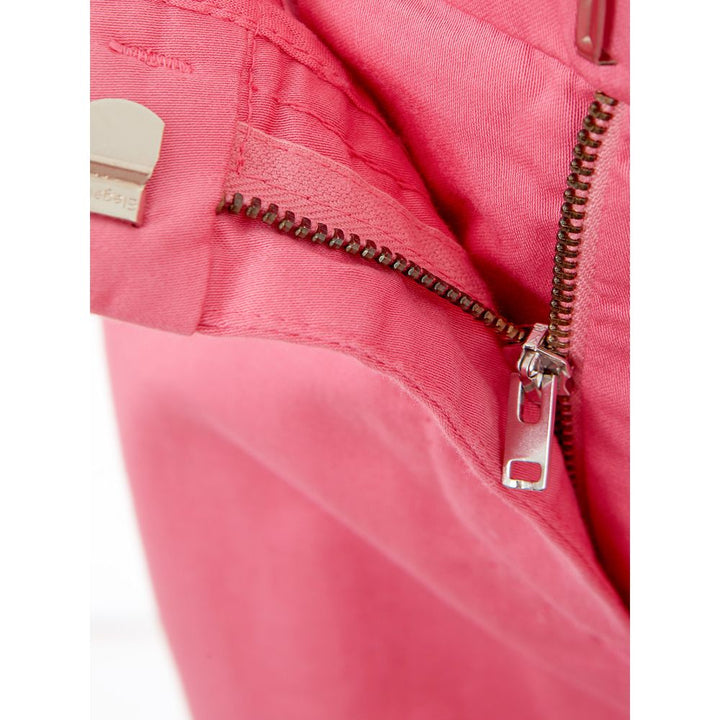 Lardini Elegant Pink Cotton Trousers for Women