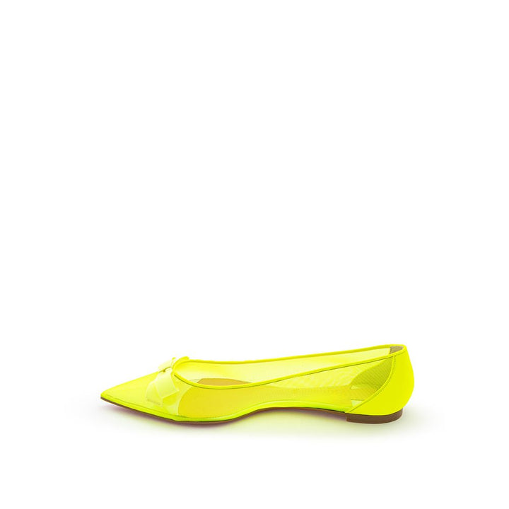 Christian Louboutin Radiant Yellow Mesh Flats