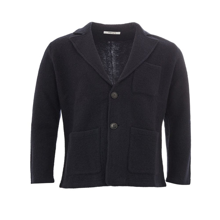 Kangra Elegant Wool Blue Jacket for The Modern Man