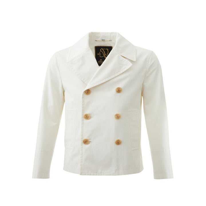 Sealup Elegant White Polyamide Jacket for Men