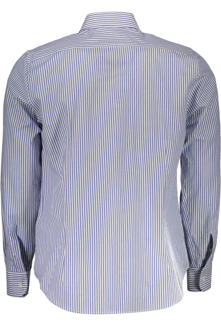 La Martina Blue Cotton Shirt