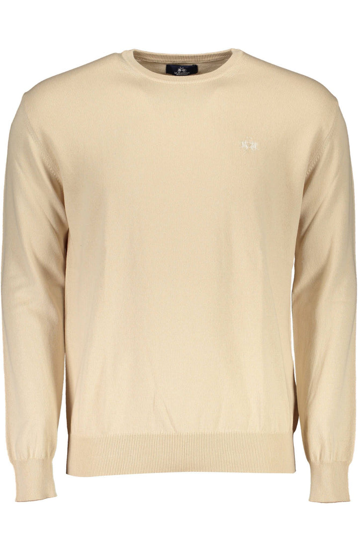 La Martina Beige Cotton Sweater