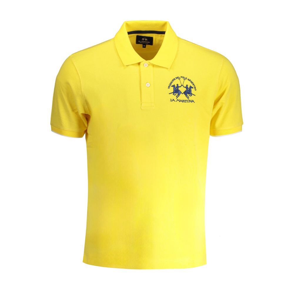 Yellow Cotton Polo Shirt