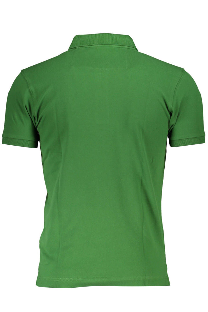 La Martina Green Cotton Polo Shirt