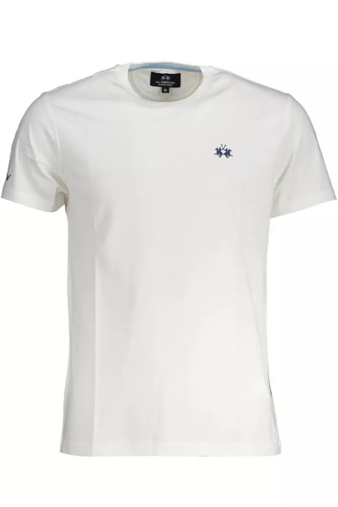 La Martina White Cotton T-Shirt