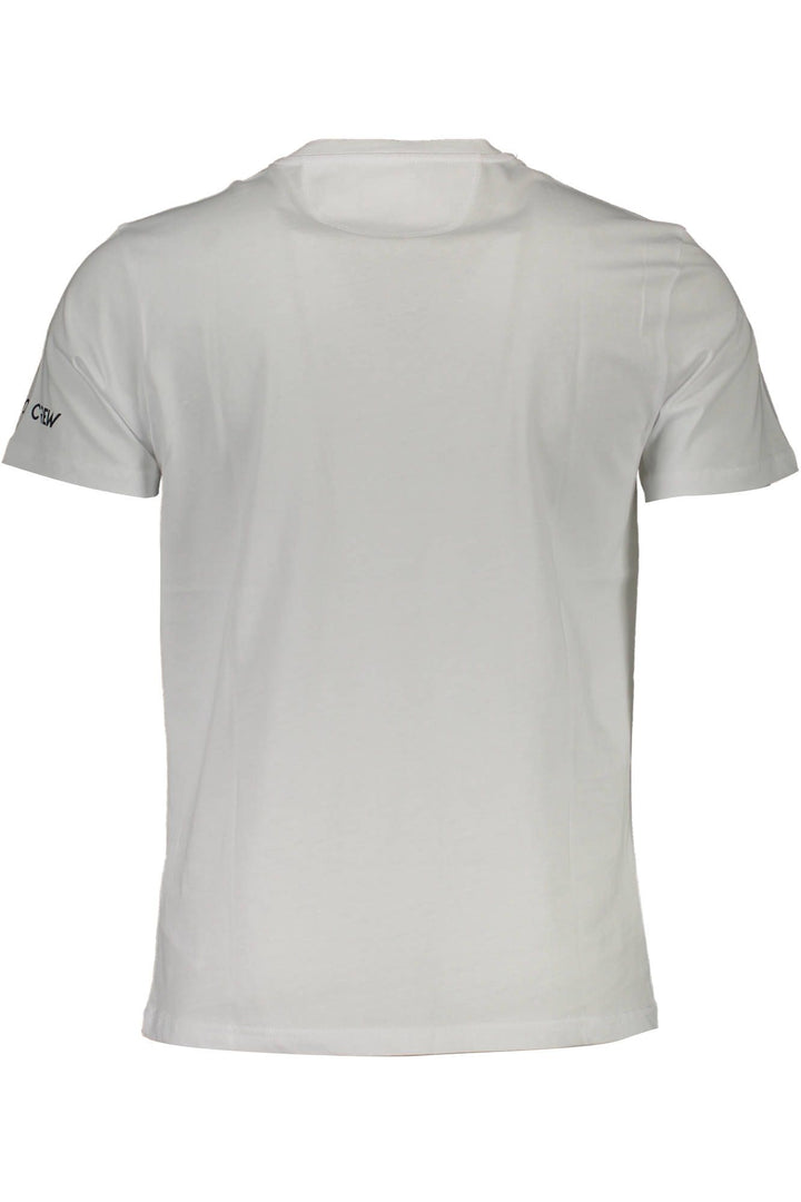 La Martina Embroidered Logo White Tee for Men