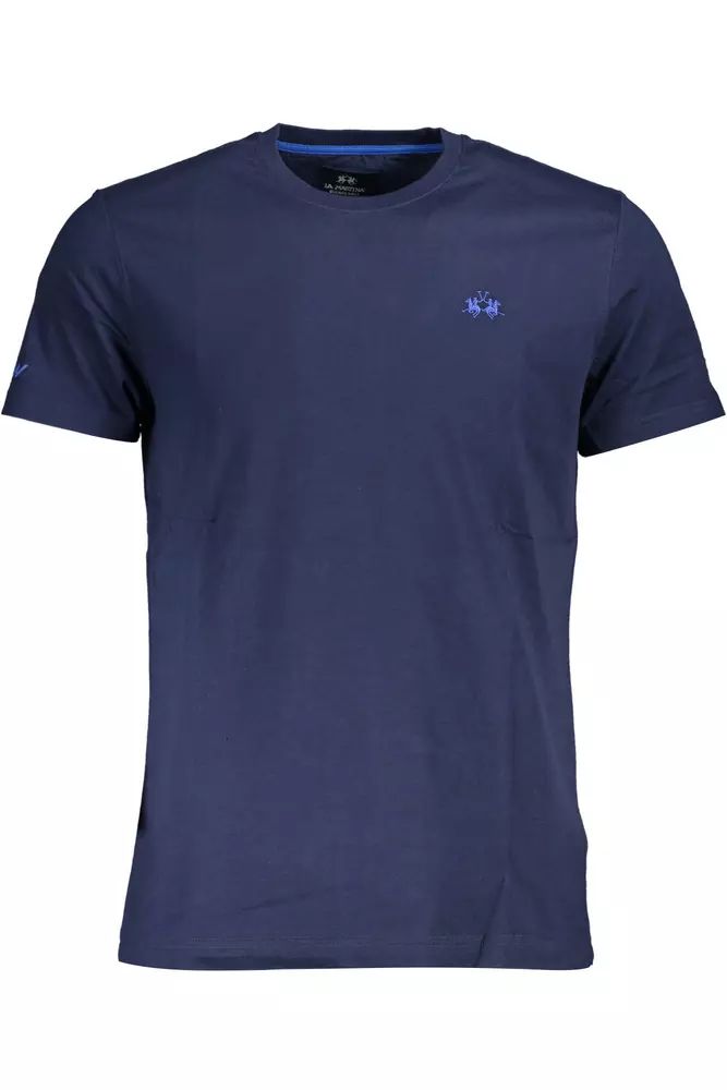 La Martina Blue Cotton T-Shirt